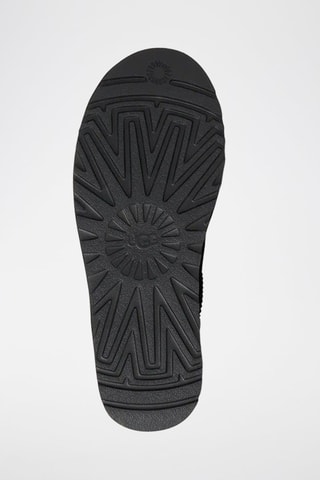 Low boots fourrés en nubuck Classic Micro - Noir