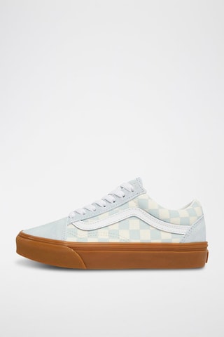 Baskets en cuir Old Skool - Ciel - Vans