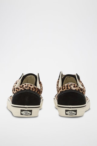 Baskets en nubuck Old Skool - Noir et camel - Vans