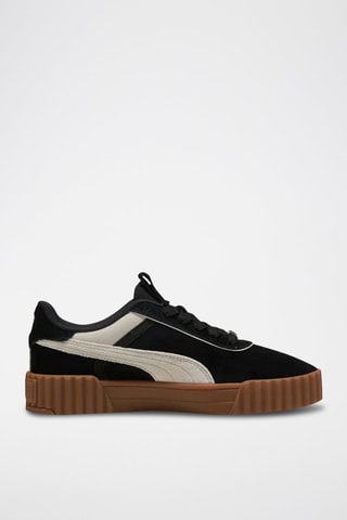 Chaussures de marche plateformes en nubuck Carina - Noir