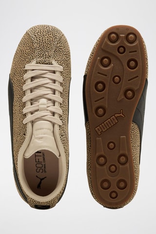 Chaussures de running en cuir Puma Tackle Topcat - Beige
