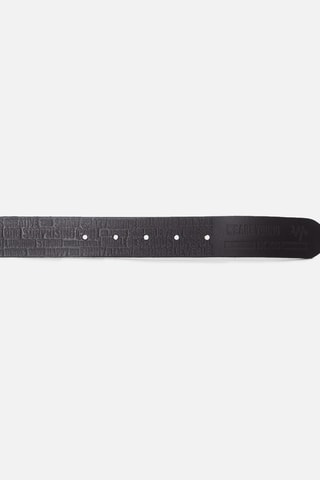 Cinturón de piel - Negro