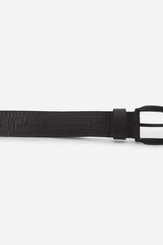 Cinturón de piel - Negro