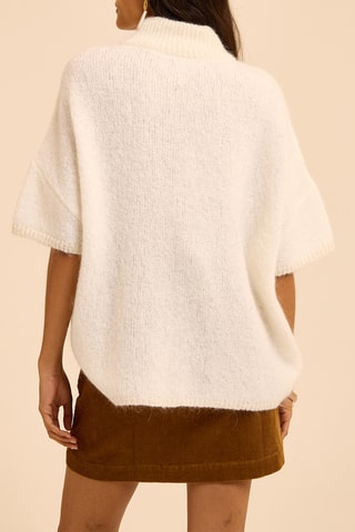 Jersey de mohair y lana - Crudo