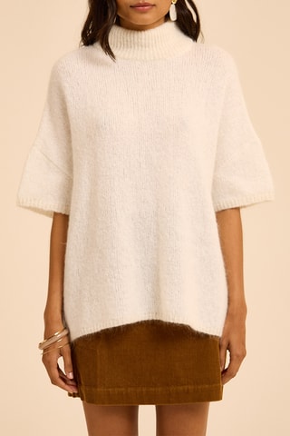 Jersey de mohair y lana - Crudo