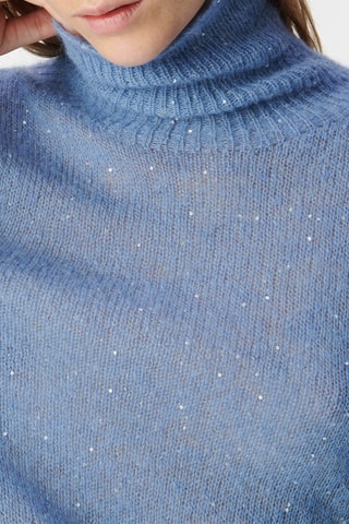 Jersey de mohair y alpaca - Azul cobalto