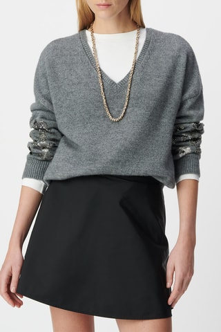 Jersey de lana - Gris jaspeado