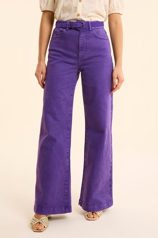 Vaquero flare de tiro alto - Violeta