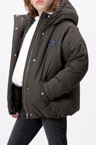 Parka con capucha - Caqui