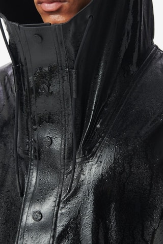 Parka con capucha - Negro