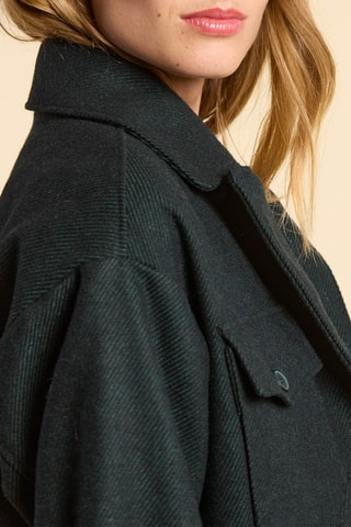 Cappotto in lana - Verde scuro