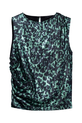 Top - Verde y negro