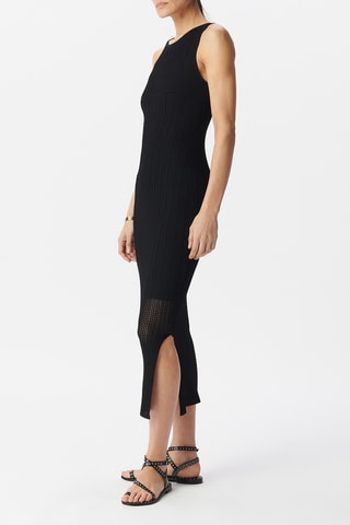 Vestido midi - Negro