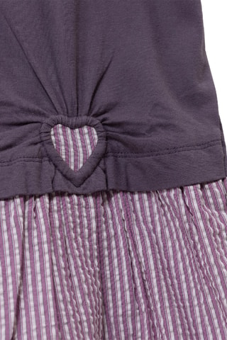 Vestido efecto doble prenda - Violeta