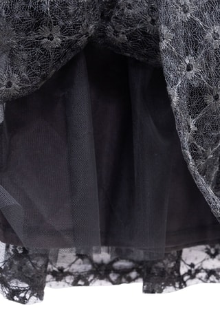 Vestido de encaje - Negro