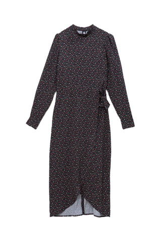 Vestido cruzado - Negro