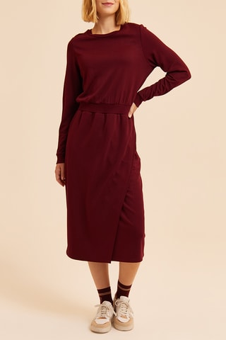 Vestido midi - Burdeos
