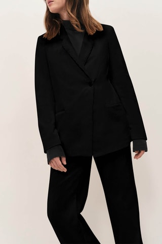Chaqueta de traje de terciopelo - Negro