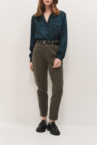 Camisa recta - Verde esmeralda