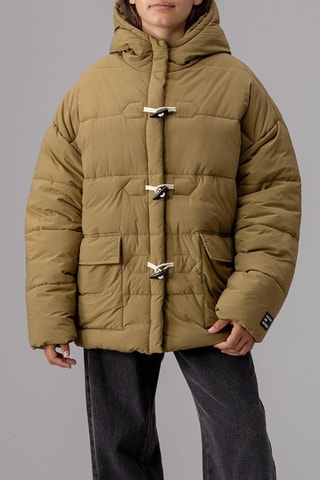 Anorak con capucha - Caqui