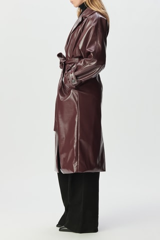 Gabardina oversize - Burdeos