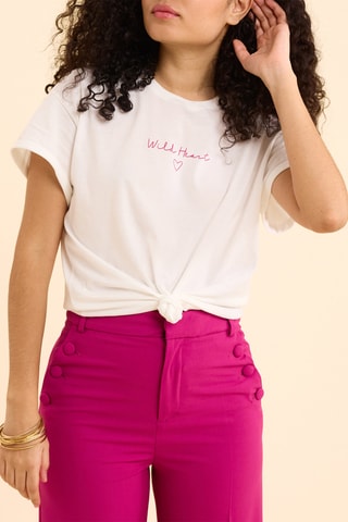 Camiseta recta - Blanco