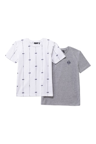 2 camisetas de algodón orgánico - Gris jaspeado