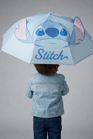 Handmatige 3D Paraplu Stitch Lilo & Stitch Disney - Lichtblauw