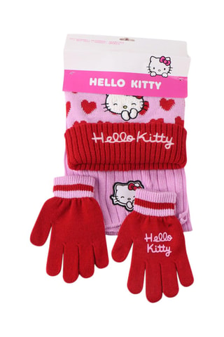 Conjunto de 3 piezas Hello Kitty - Rojo, blanco y rosa