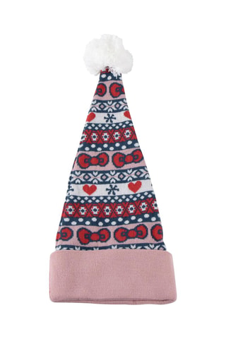 Gorro Hello Kitty - Rojo, rosa y blanco