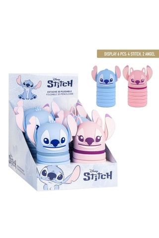 Etui Stitch en Angel Lilo en Stitch Disney - Blauw en roze