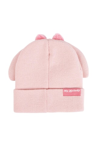 Gorro My Melody Sanrio - Rosa, blanco y gris