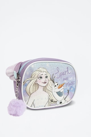 Bandolera Elsa y Olaf Frozen Disney - Blanco, naranja y violeta