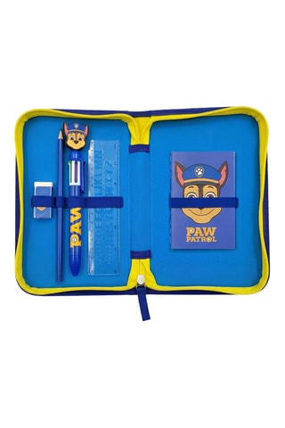 Gevulde Etui met Schoolvoorzieningen Chase Paw Patrol - 8-delig - Blauw