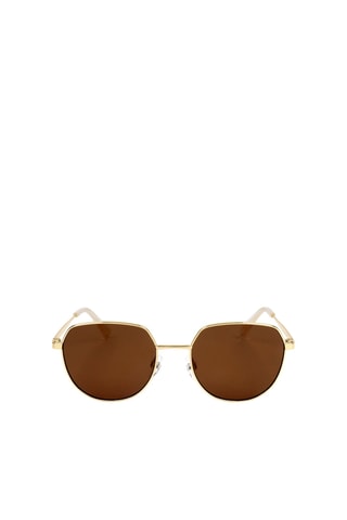 Lunettes de soleil femme  -  Catégorie 3  - Benetton - Marron et doré