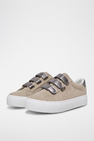 Sneakers plateformes - Taupe