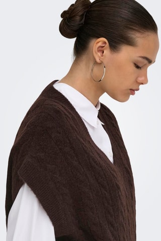 Pull sans manches - Marron