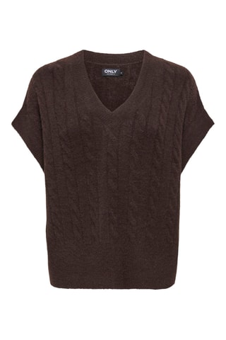 Pull sans manches - Marron