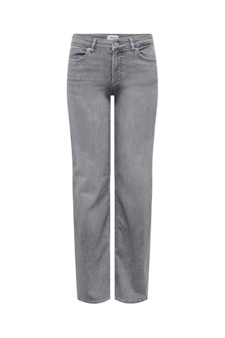Jean droit taille haute - Gris clair