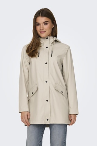 Manteau à capuche - Gris clair