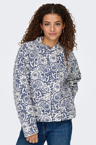 Veste - Blanc et bleu foncé
