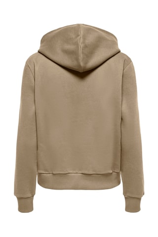 Sweat à capuche en coton biologique - Beige