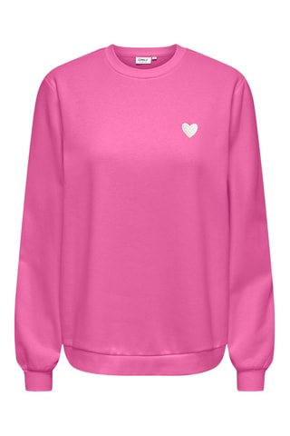 Sweat en coton biologique - Rose