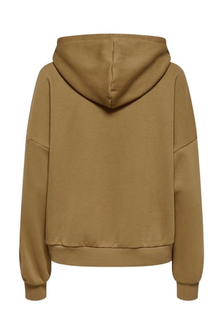 Sweat en coton biologique à capuche - Marron