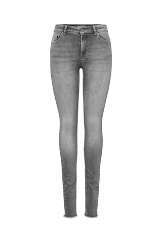 Jean skinny en coton biologique - Gris