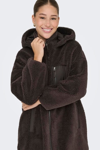 Manteau à capuche - Marron foncé