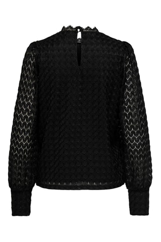 Top en dentelle - Noir