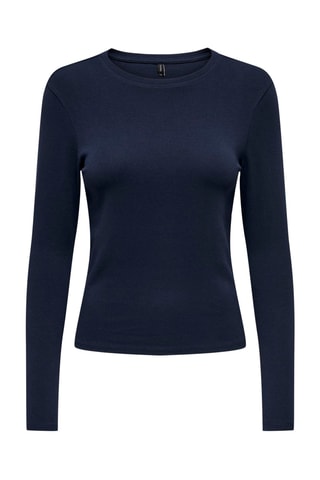 T-shirt en coton biologique - Bleu marine