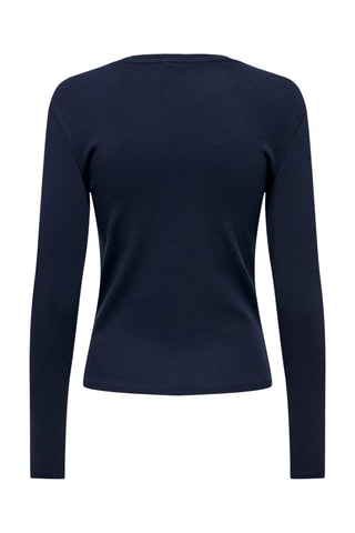 T-shirt en coton biologique - Bleu marine