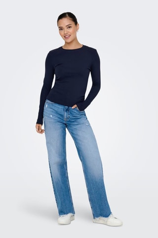 T-shirt en coton biologique - Bleu marine